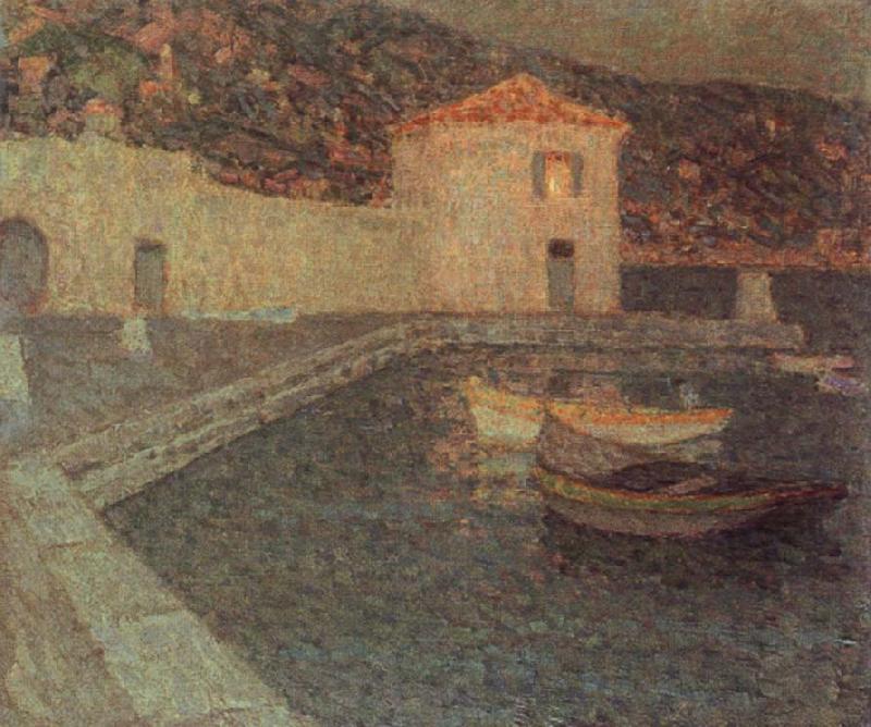 Le Sidaner Henri House by the sea at Dusk china oil painting image